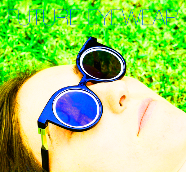 FUTURE SUNGLASSES - WHITE ON BLACK "ECLIPSE" - FUTURE EYES