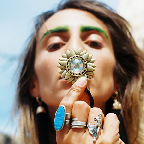 Wild Flower Eye - 18mm Crystal Lens - FUTURE EYES