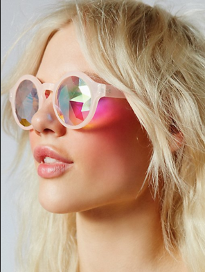 KALEIDOSCOPE GLASSES - CRYSTAL LENS - PINK - FUTURE EYES