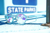 KALEIDOSCOPE GLASSES - CRYSTAL LENS - BLUE - FUTURE EYES